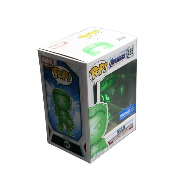 Funko Pop Marvel Avengers Endgame Hulk #499 Green Chrome (Walmart Exclusive) - Picture 6 of 11
